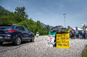 Protest Against The Lyon-Turin Line In Saint-Jean-de-Maurienne