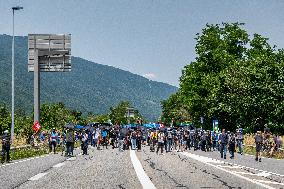 Protest Against The Lyon-Turin Line In Saint-Jean-de-Maurienne