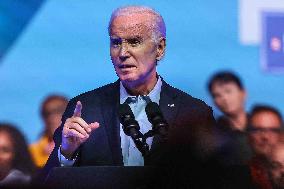 Joe Biden At Political Rally In Philadelphia