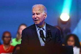 Joe Biden At Political Rally In Philadelphia