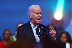 Joe Biden At Political Rally In Philadelphia