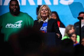 Joe Biden At Political Rally In Philadelphia