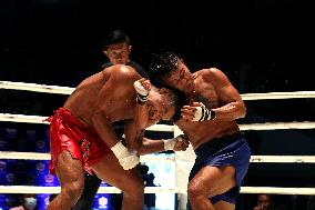 (SP)MYANMAR-YANGON-BOXING-TRADITIONAL BOXING COMPETITION