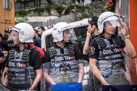 Police Detain Demonstrators During LGBT Pride March In Istanbul, Turkey