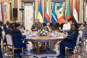 Volodymyr Zelensky Meets With Delegation Of African Countries - Kyiv