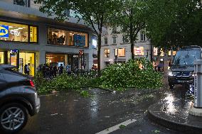 Violent Storms Hit Paris