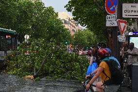 Violent Storms Hit Paris