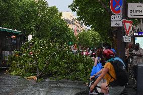 Violent Storms Hit Paris