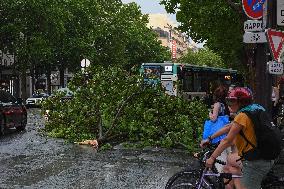 Violent Storms Hit Paris