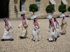 Macron Receives Saudi Prince MBS In Paris