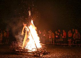 Saint John's Day Bonfire Celebration In Normandy