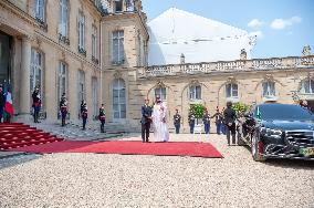 Macron And MBS Meet - Paris