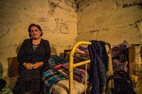 Basement shelters in Stepanakert.