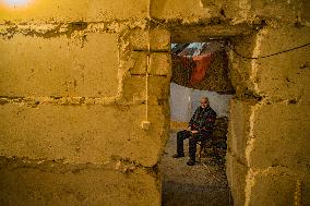 Basement shelters in Stepanakert.