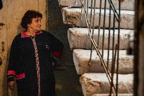 Basement shelters in Stepanakert.