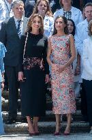 Queen Letizia And Queen Rania Visits A School - Madrid