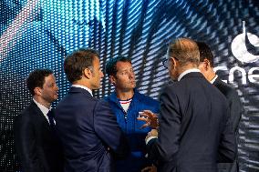 President Macron At Paris Air Show - Le Bourget