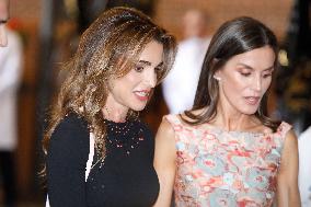 Queen Rania And Queen Letizia Visit Heraitge Restoration Workshop - Madrid