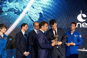 President Macron At Paris Air Show - Le Bourget