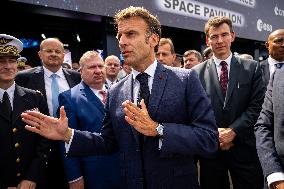 President Macron At Paris Air Show - Le Bourget