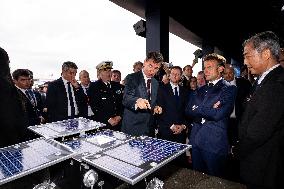 President Macron At Paris Air Show - Le Bourget