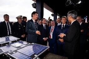 President Macron At Paris Air Show - Le Bourget