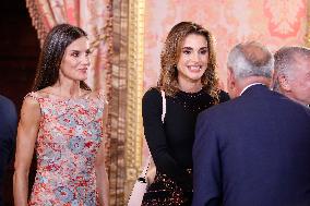 Spanish Royals Receive Jordan's Royals - Madrid