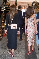 Queen Rania And Queen Letizia Visit Heraitge Restoration Workshop - Madrid