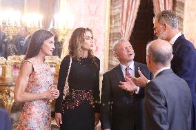 Spanish Royals Receive Jordan's Royals - Madrid