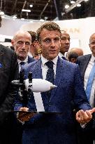 President Macron At Paris Air Show - Le Bourget