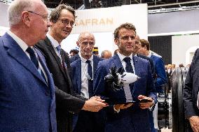 President Macron At Paris Air Show - Le Bourget