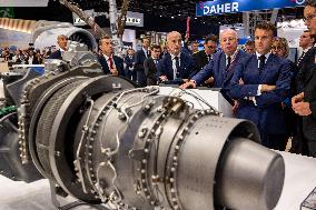 President Macron At Paris Air Show - Le Bourget