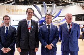 President Macron At Paris Air Show - Le Bourget