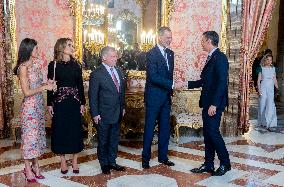 Spanish Royals host lunch in honor of the King and Queen of Jordan - Madrid