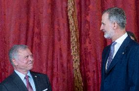 Spanish Royals host lunch in honor of the King and Queen of Jordan - Madrid