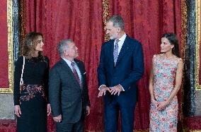 Spanish Royals host lunch in honor of the King and Queen of Jordan - Madrid