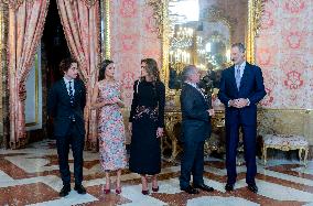 Spanish Royals host lunch in honor of the King and Queen of Jordan - Madrid