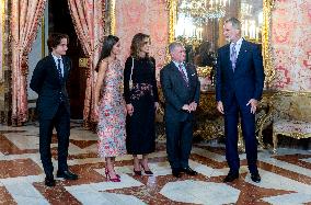 Spanish Royals host lunch in honor of the King and Queen of Jordan - Madrid