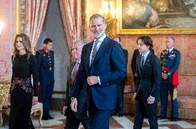 Spanish Royals host lunch in honor of the King and Queen of Jordan - Madrid