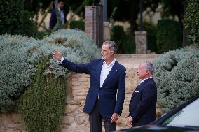 King Felipe VI And King Abdullah Ii Before The Welcome Dinner - Cordoba