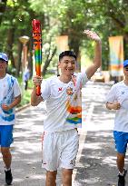 (SP)CHINA-SHENZHEN-WORLD UNIVERSITY GAMES-TORCH RELAY(CN)