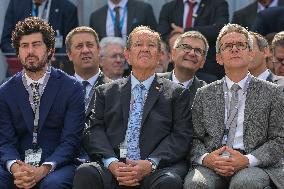 President Macron At Paris Air Show - Le Bourget