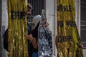 Protest Action Against European Central Banks