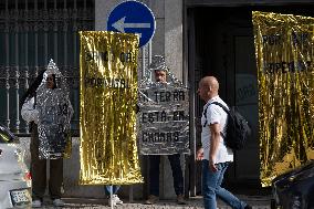 Protest Action Against European Central Banks