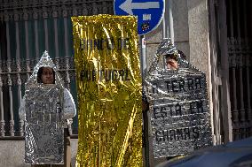 Protest Action Against European Central Banks