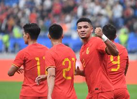 (SP)CHINA-DALIAN-FOOTBALL-INTERNATIONAL FRIENDLY-CHINA VS PALESTINE(CN)