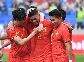 (SP)CHINA-DALIAN-FOOTBALL-INTERNATIONAL FRIENDLY-CHINA VS PALESTINE(CN)