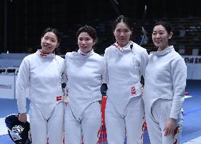 #(SP)JIANGSU-WUXI-ASIAN CHAMPIONSHIPS-WOMEN'S TEAM EPEE