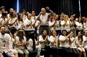 Marcelo Ebrard Starts A Campaign With A Meeting With Young People In Mexico