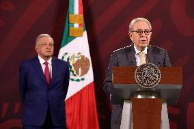 President Of Mexico Lopez Obrador  Daily Press Conference